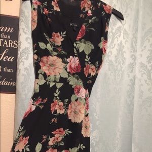 Thigh high floral dress